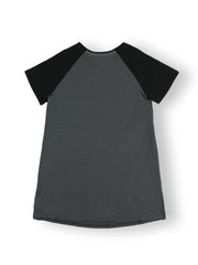 Nightdress Women's Plus Letter Graphic Raglan Short Sleeve
