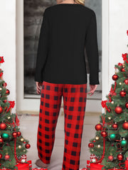 Christmas Dog Print Lounge Set Women's Loungewear