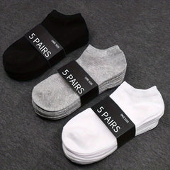 15pairs Comfy Low Cut Ankle Socks Solid Socks