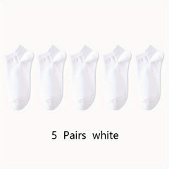 15pairs Comfy Low Cut Ankle Socks Solid Socks