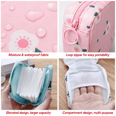 Bear Portable Sanitary Napkin Storage Bag Waterproof Organizer for Girls