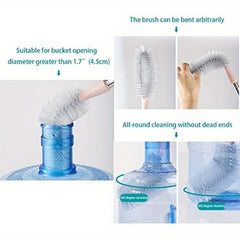 Long Bottle Brush Gallon Bottle Cleaner Stainless Steel Handle