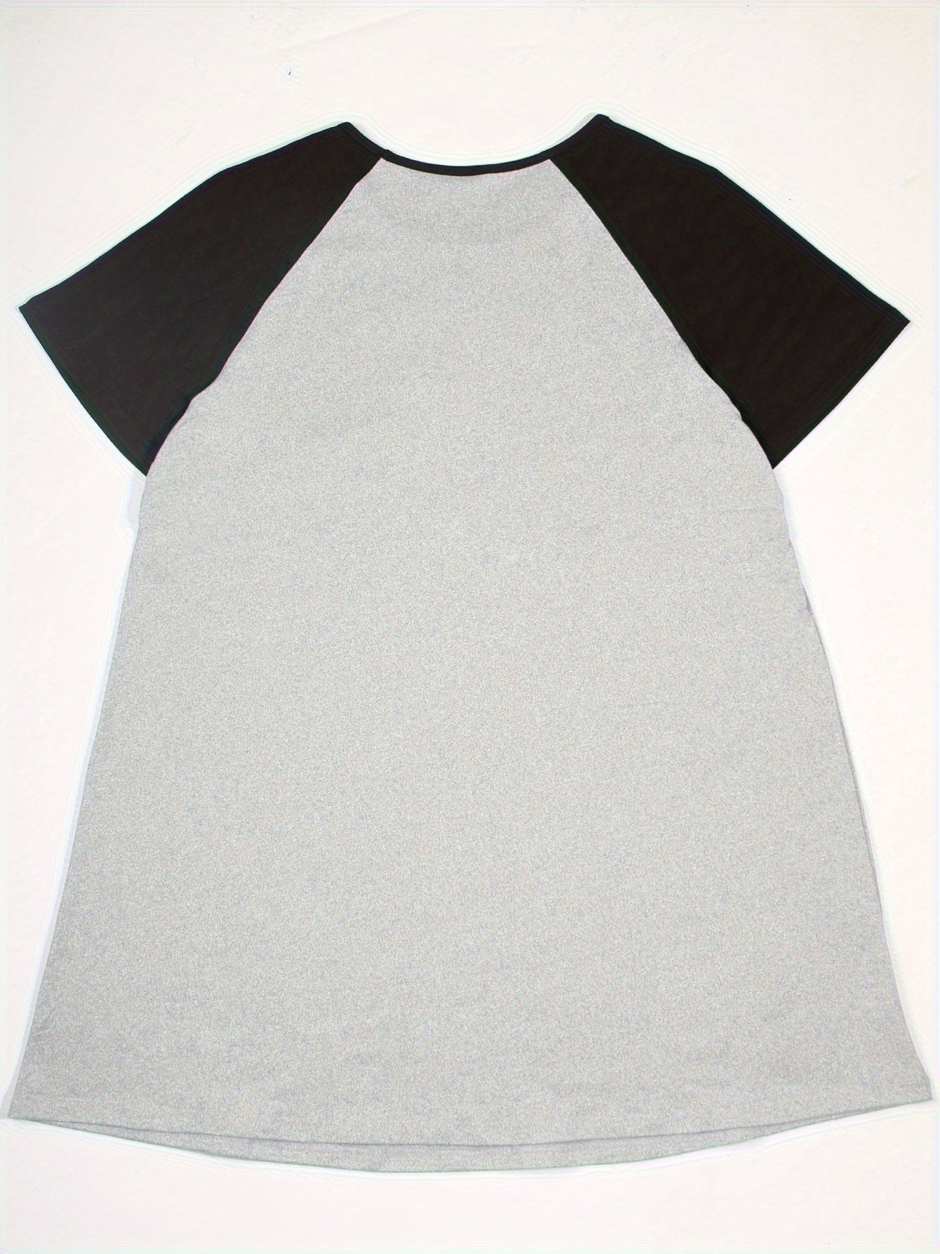 Nightdress Women's Plus Letter Graphic Raglan Short Sleeve