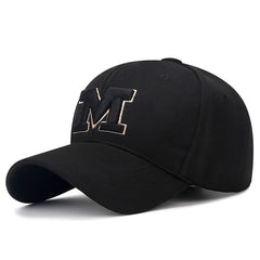 M Embroidered Baseball Cap Outdoor Sunshade Baseball Cap