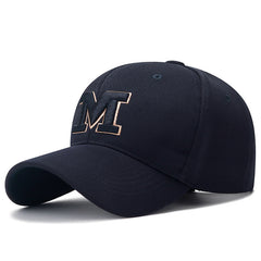 M Embroidered Baseball Cap Outdoor Sunshade Baseball Cap