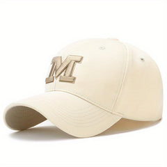 M Embroidered Baseball Cap Outdoor Sunshade Baseball Cap