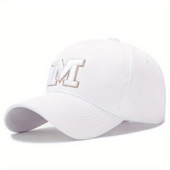 M Embroidered Baseball Cap Outdoor Sunshade Baseball Cap