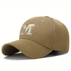 M Embroidered Baseball Cap Outdoor Sunshade Baseball Cap