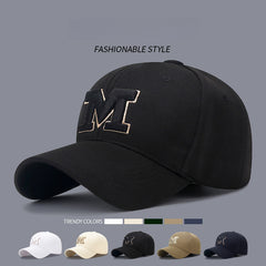 M Embroidered Baseball Cap Outdoor Sunshade Baseball Cap