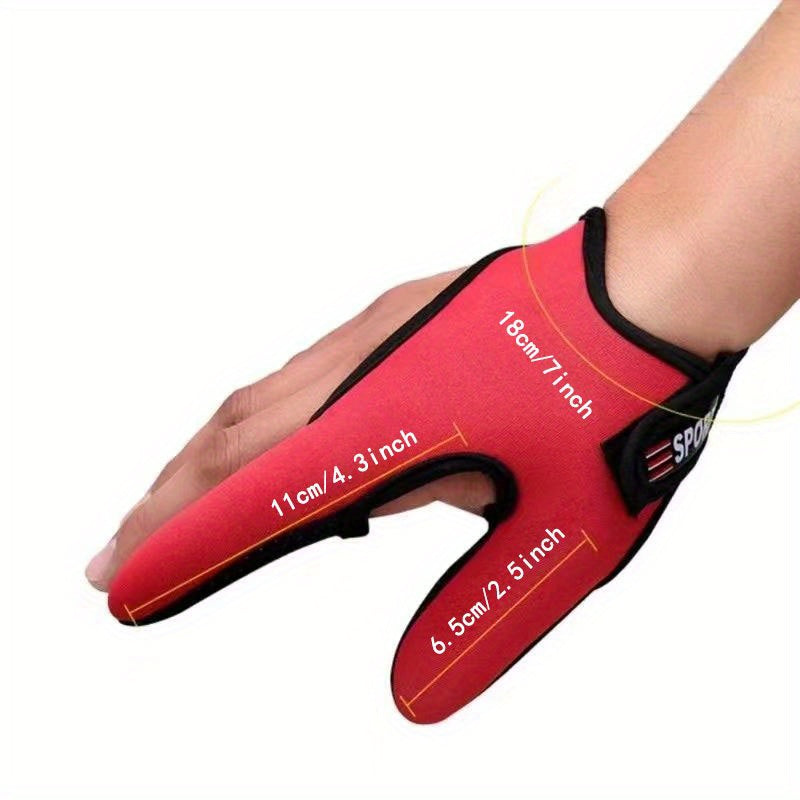 Breathable Anti Slip Fishing Glove with Sun Protection Double Finger