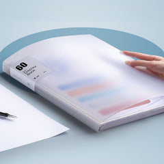 A4 Data Booklet Semi-transparent Document Bag