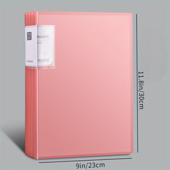 A4 Data Booklet Semi-transparent Document Bag
