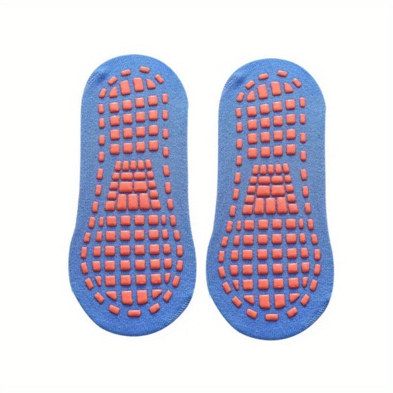 Teen's Solid Yoga Socks with Grip for Outdoor Activities