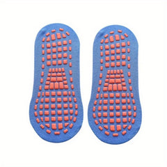 Teen's Solid Yoga Socks with Grip for Outdoor Activities