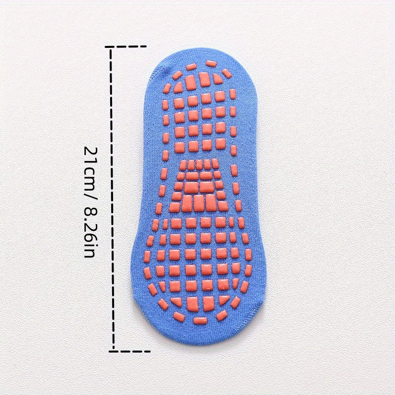 Teen's Solid Yoga Socks with Grip for Outdoor Activities