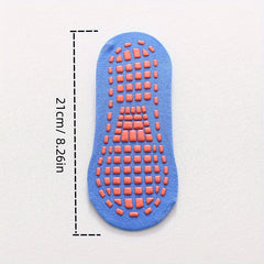 Teen's Solid Yoga Socks with Grip for Outdoor Activities