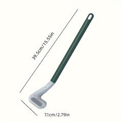 Flexible Silicone Toilet Brush with Long Handle for Easy Cleaning Bathroom