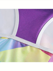 2pcs Girls Gymnastics Outfits for Dance Sports Gym Practice
