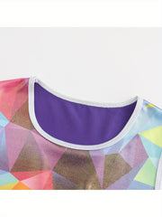 2pcs Girls Gymnastics Outfits for Dance Sports Gym Practice