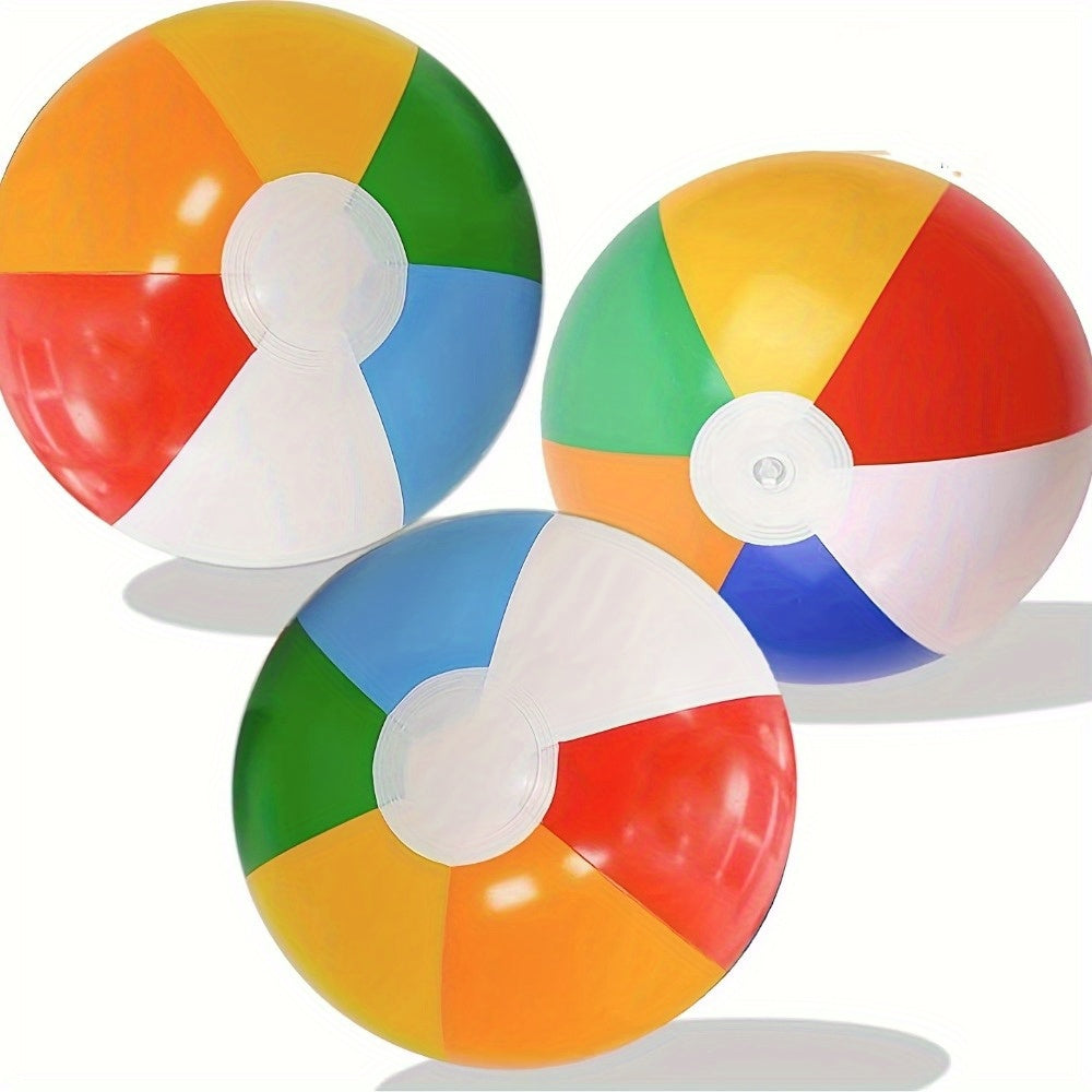 8pcs Rainbow Inflatable Beach Balls Bulk Adults Pool Party Favors Swimming Toys