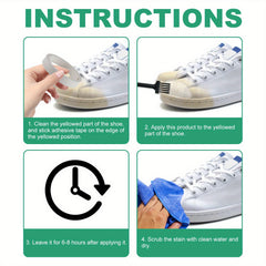 Yellow Stain Remover Shoe Cleaner for Small Shoes