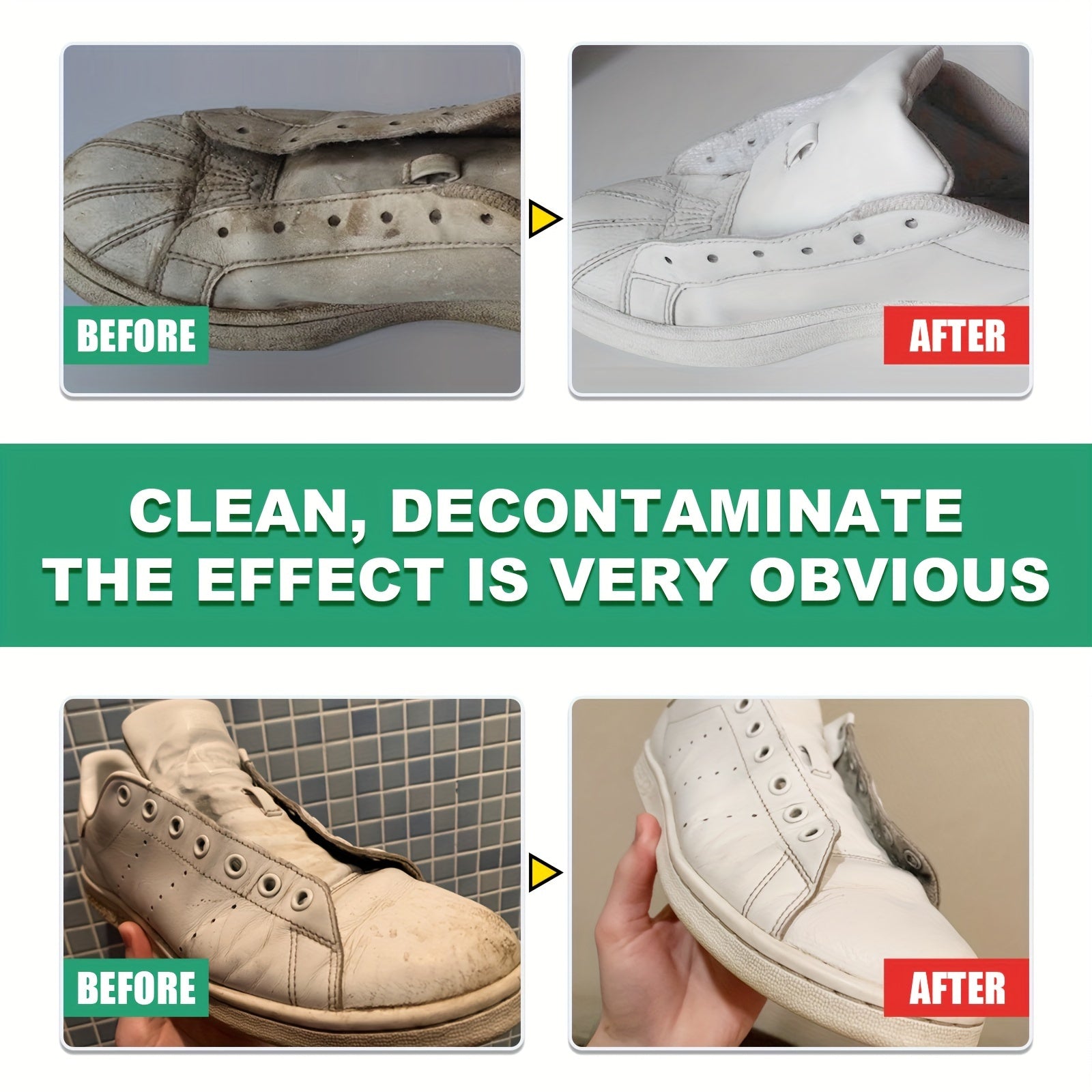 Yellow Stain Remover Shoe Cleaner for Small Shoes