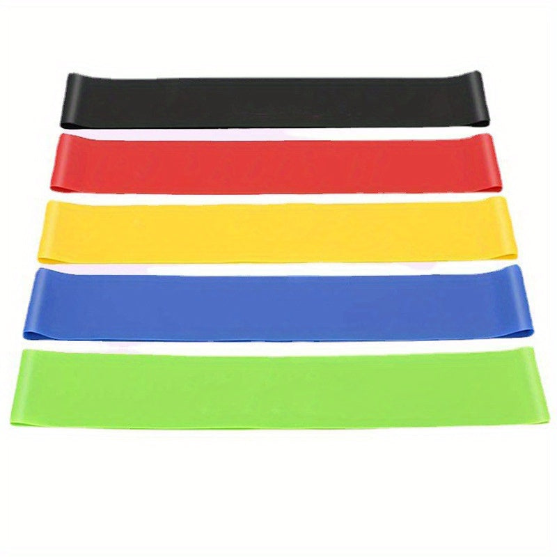 5pcs Yoga Elastic Band Exercise Resistance Bands Stretching Fitness Hip Band