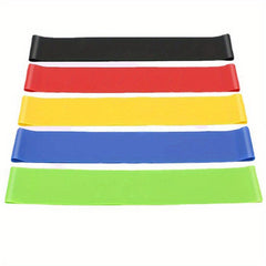 5pcs Yoga Elastic Band Exercise Resistance Bands Stretching Fitness Hip Band