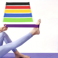 5pcs Yoga Elastic Band Exercise Resistance Bands Stretching Fitness Hip Band