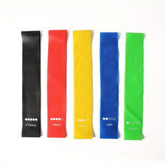 5pcs Yoga Elastic Band Exercise Resistance Bands Stretching Fitness Hip Band