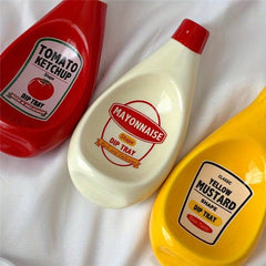Ceramic Ketchup Salad Dip Dish for Table Decoration