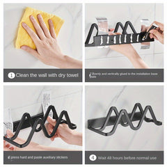 Wall-Mounted Punch Slipper Rack Shoe Storage