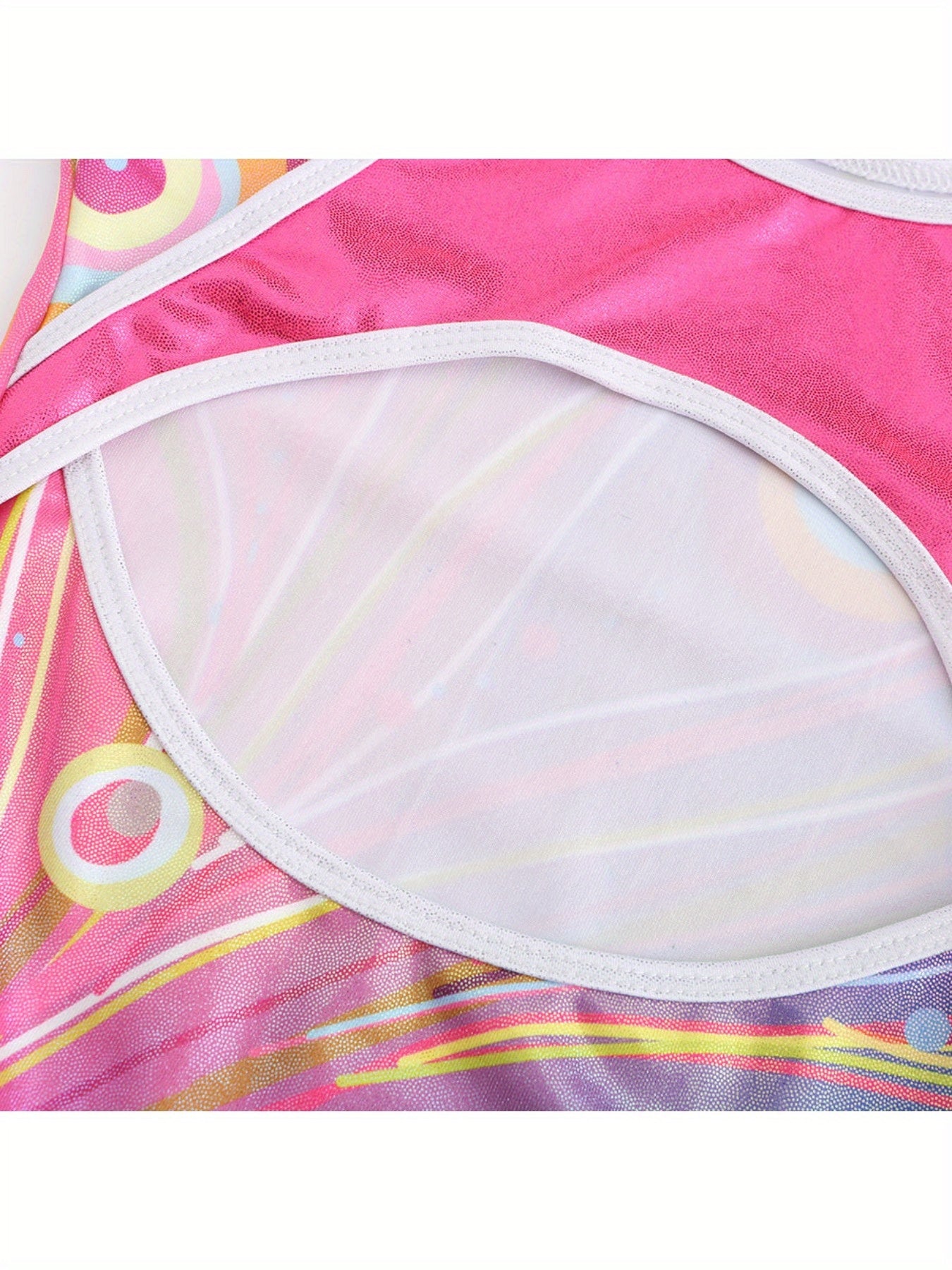 Girls Stretchy Gymnastics Sleeveless Workout Outfit