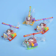 10pcs Mini Helicopter Wind Up Airplane Toys for Party Favors Random