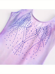 Girls Sleeveless Gymnastics Romper For Dance Yoga