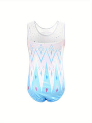 Sleeveless Gymnastics Outfits Girls Stretchy Workout Dance Training