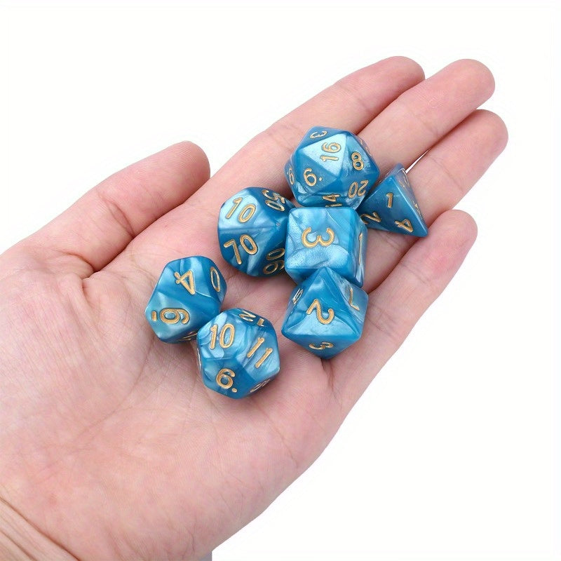7pcs Polyhedral Dices for Board Game - Christmas Thanksgiving Gift