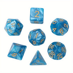 7pcs Polyhedral Dices for Board Game - Christmas Thanksgiving Gift
