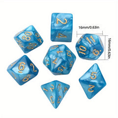 7pcs Polyhedral Dices for Board Game - Christmas Thanksgiving Gift