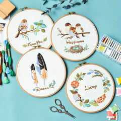 Insects Embroidery Kit for Adults - DIY Cross Stitch Beginner Set