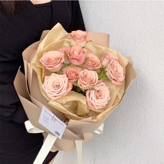 20 Sheets First Love Solid Flower Wrapping Paper Bouquet Packaging