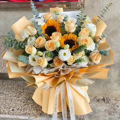 20 Sheets Waterproof Floral Bouquet Wrapping Paper Double Wrapped Material