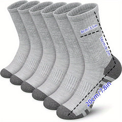 10 Pairs Men's Crew Socks Plus Size Breathable Running Socks