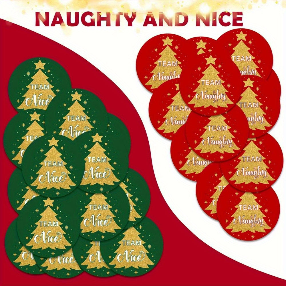 500pcs Christmas Stickers Round Christmas Tree Labels Envelope Stickers