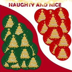 500pcs Christmas Stickers Round Christmas Tree Labels Envelope Stickers