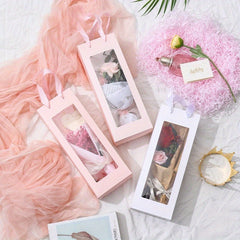 10pcs Transparent Showcase Bag Fresh Flower Box Packaging