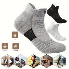 3 Pairs Athletic Socks Breathable Quick Drying Ankle Socks