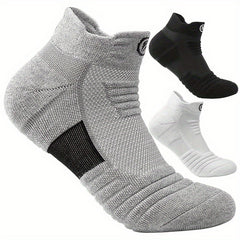 3 Pairs Athletic Socks Breathable Quick Drying Ankle Socks