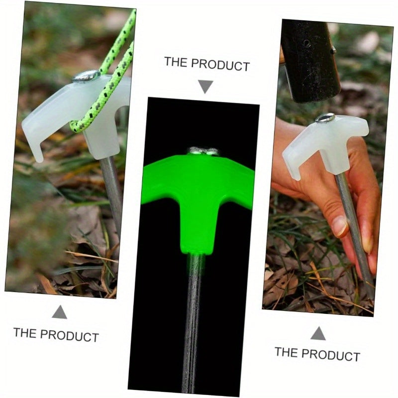 4pcs Glow in the Dark Tent Pegs for Camping Canopy