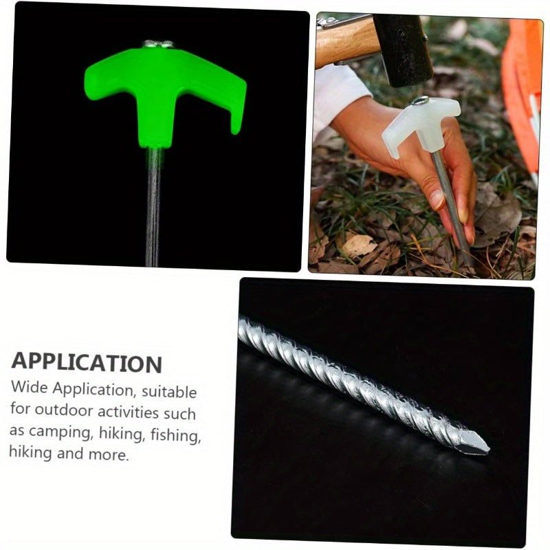 4pcs Glow in the Dark Tent Pegs for Camping Canopy